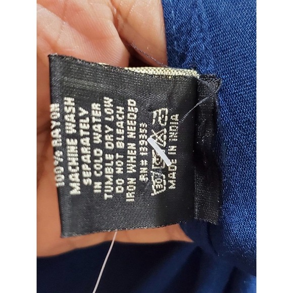 7 Islands American Flag Multicolor Rayon Round Neck Knee Length Dress 2X - Picture 8 of 10